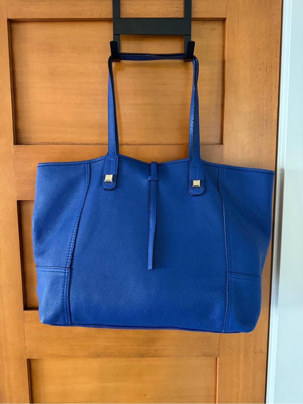 Stella & dot Paris Market Tote Leather Shopper -  Cobalt